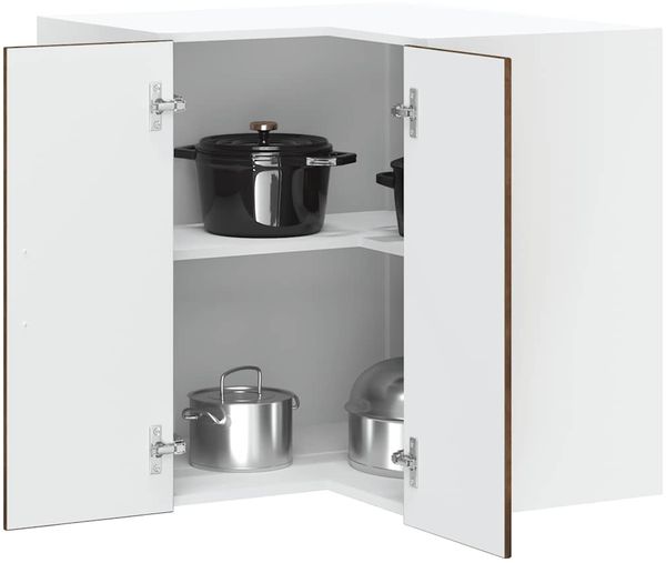 vidaXL Küchen-Eckhängeschrank Lucca Räuchereiche Holzwerkstoff 853862