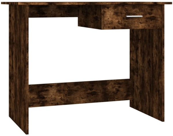 vidaXL Schreibtisch Räuchereiche 100x50x76 cm Holzwerkstoff 815333
