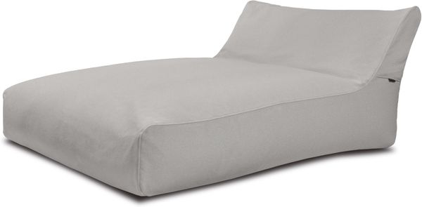 Sitzsack ‘Sofa Sunbed‘, Bezugstoff - Dunes, 100% Olefin, White Grey, 80x180x140 cm cm.