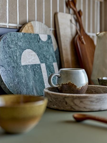 BLOOMINGVILLE Ivette Tablett Natur Marmor