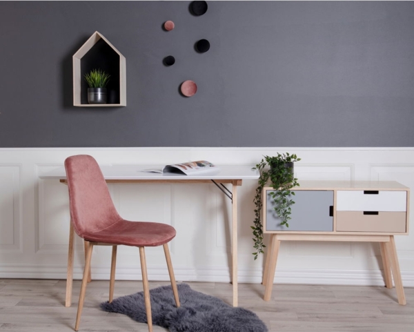 Schreibtisch, weiß und natur, 120 x 60 x 75 cm Bild 6