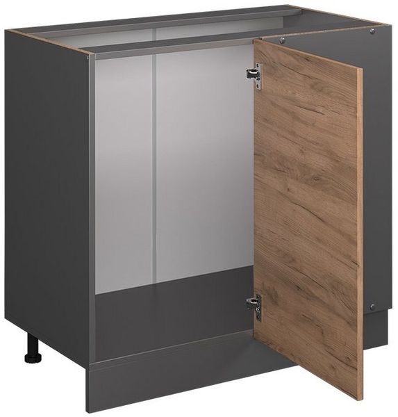 Eckunterschrank R-Line Goldkraft Eiche 86 cm ohne Arbeitsplatte Vicco Bild 3