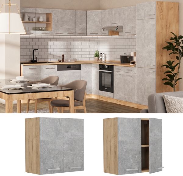 Hängeschrank R-Line Beton 60 cm Vicco Bild 2