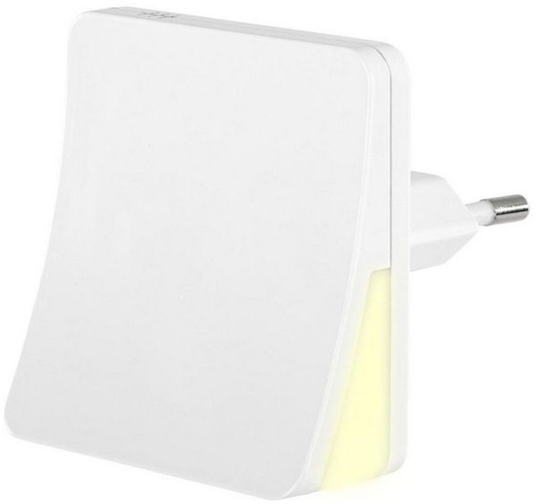 Hama LED Nachtlicht Nachtlicht für Steckdose mit warmen Licht, Dämmerungssensor, IP 20, Nachtlichtfunktion, Sensorschalter, LED fest integriert, Warmweiß, für Kinder, Babys und Erwachsene, energiesparende Anwendung