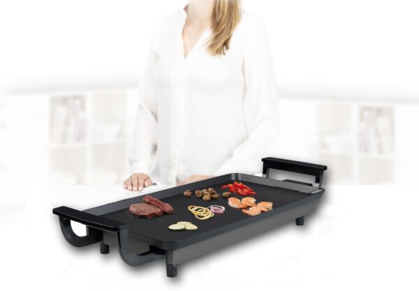 Teppanyaki Economy Table Chef große Grillplatte 43x23cm, 2-4 Personen - 1800Watt