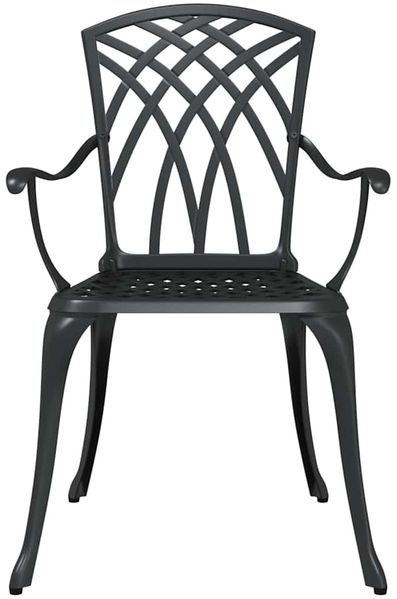 vidaXL Gartentisch Set 3 pcs Schwarz Gussaluminium 3334757 Bild 7