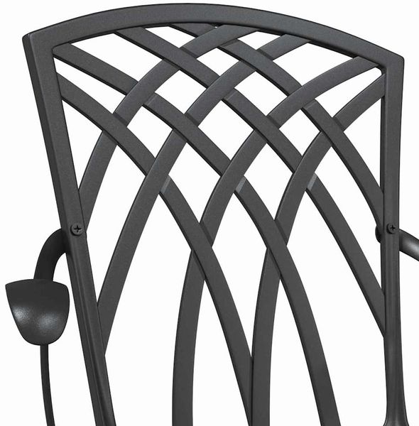 vidaXL Gartentisch Set 3 pcs Schwarz Gussaluminium 3334757 Bild 10