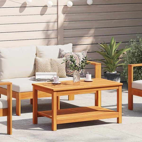 vidaXL Beistelltisch Öl-Natur 90 x 50 x 45 cm Massivholz Akazie 4108104