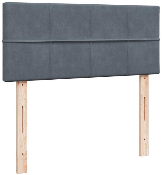 vidaXL Ottomane Bett mit Matratze & LEDs Dunkelgrau 120x190 cm Samt 3312609 Bild 10