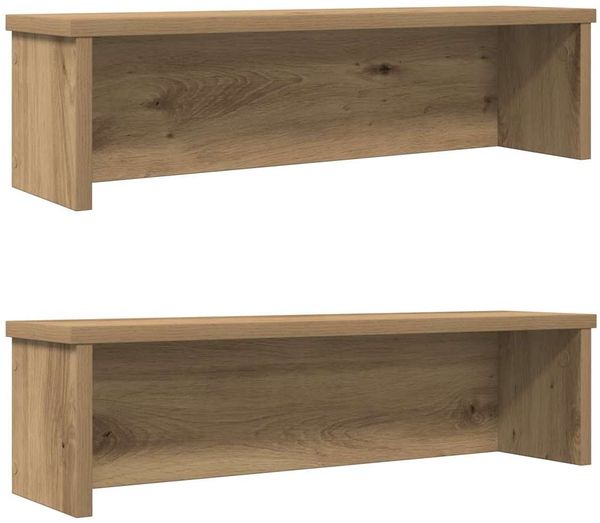 vidaXL Küchenregale Stapelbar 2 Stk. Artisan-Eiche 60x15x16 cm 860516