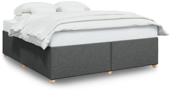 vidaXL Bettgestell ohne Matratze Dunkelgrau 200x200 cm Stoff 3284758