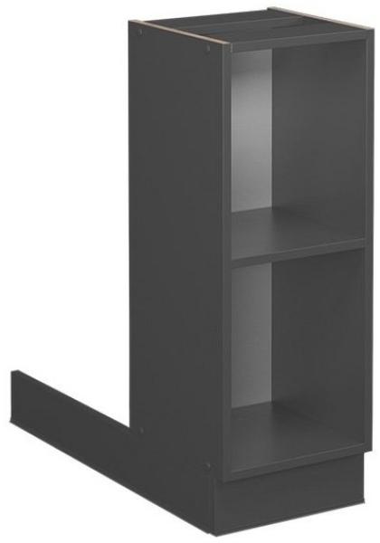 Vicco Küchenschrank Küchenmöbel Fame-Line modern Küche Einbauküche Küchenzeile Blende Unterschrank Hochschrank Hängeschrank (Anthrazit ohne Front, Regalinselunterschrank 30 cm)