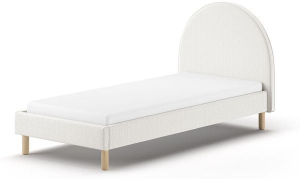 Polsterbett Karlotta 97x212x107 Einzelbett Holzwerkstoff Weiß Bild 3