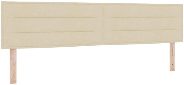 vidaXL Boxspringbett mit Matratze Creme 200 x 200 cm Stoff 3340176 Bild 5