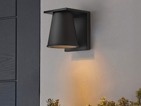 Elstead Lighting Hans Wandleuchte Outdoor strukturiertes schwarz GU10 IP44