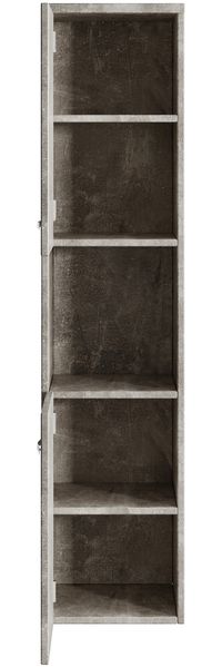 Badplaats Badezimmerschrank Montreal 30 x 30 x 131 cm Beton Grau - Hoch Badschrank Mit 2 Türen Bild 4