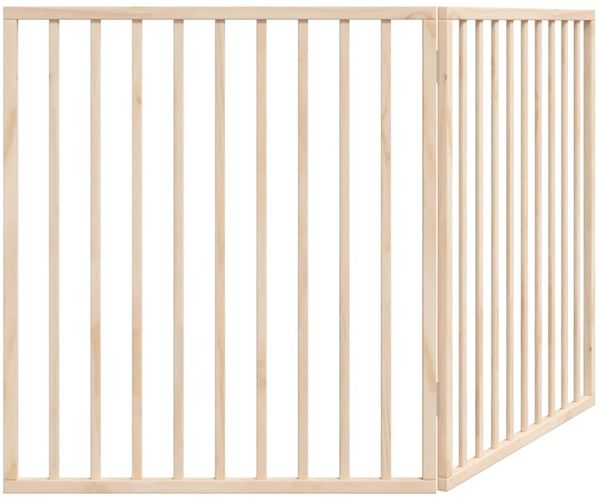 vidaXL Hundegitter Faltbar 2 Paneele 160 cm Pappelholz 352178 Bild 6