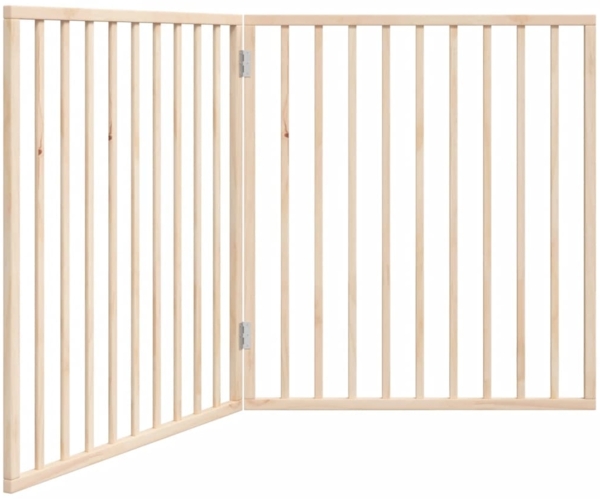 vidaXL Hundegitter Faltbar 2 Paneele 160 cm Pappelholz 352178
