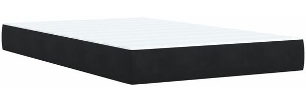 vidaXL Boxspringbett mit Matratze Schwarz 120x200 cm Samt 3287724 Bild 7