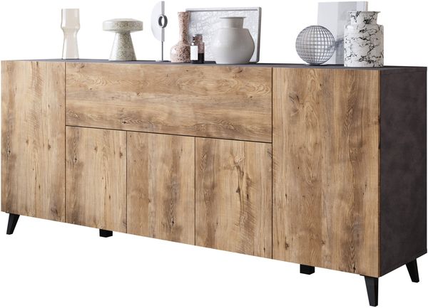 Kommode Parsea 180 (Farbe: Matera / Kastanien Breslau)