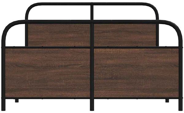 vidaXL Bettgestell ohne Matratze 120x200 cm Braun Eichen-Optik 4100323 Bild 5