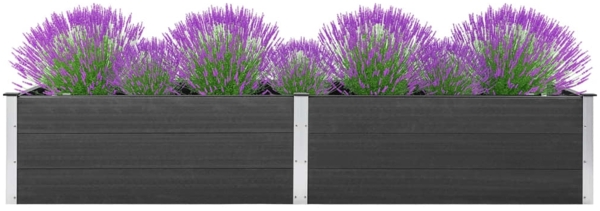 vidaXL Garten-Hochbeet 200x100x54 cm WPC Grau 318097