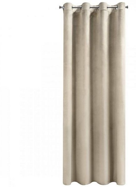Design91 Vorhang Samtvorhänge 140x250 cm (1 St), Ösen, blickdicht, Samt, Wohnzimmer