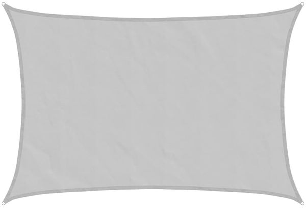 vidaXL Sonnensegel Hellgrau 6x4 m 100% Polyester Oxford 4000552 Bild 2