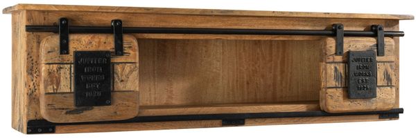 Wandregal Mango 130x25x35 natur lackiert RAILWAY #165