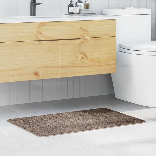 vidaXL Rutschfeste Badmatte Braun 60 x 90 cm PP 4019837
