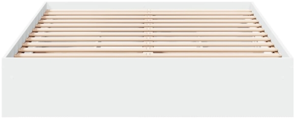 vidaXL Bettgestell mit Schubladen Weiß 135 x 190 cm Holzwerkstoff 3280692 Bild 3