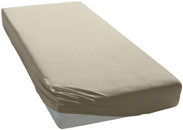 OTTO home Spannbettlaken BLACKBERRY in BASIC und PREMIUM Qualität, 100% Baumwolle, Jersey (160 g/m), Gummizug: rundum, (1 Stück), für hohe Matratzen bis 28 cm, Bettlaken, Spannbetttuch, pflegeleicht