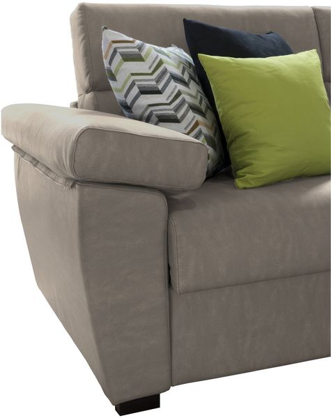 Dmora 3-Sitzer Schlafsofa Trino, Schlafsofa fürs Wohnzimmer, gepolstert, abnehmbar, 100 % Made in Italy-Qualität, 225x95 h100 cm, Taube Bild 7