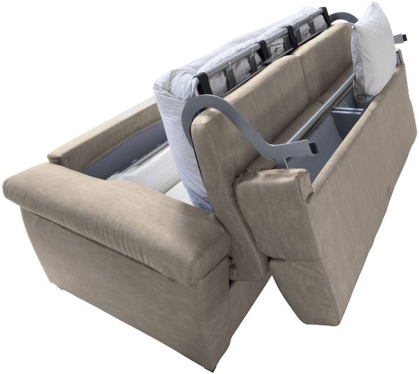 Dmora 3-Sitzer Schlafsofa Trino, Schlafsofa fürs Wohnzimmer, gepolstert, abnehmbar, 100 % Made in Italy-Qualität, 225x95 h100 cm, Taube Bild 5