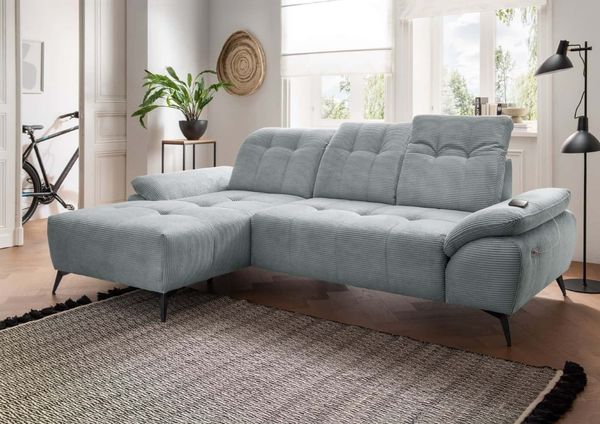 Sofa Fiore Benformato Cord mit elektronischem Sitzvorschub