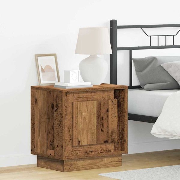 vidaXL Nachttisch Altholz 44 x 34,5 x 45 cm Holzwerkstoff 869574