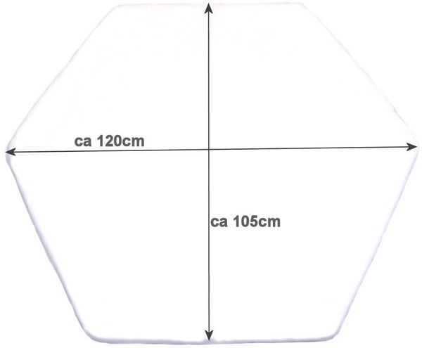 Primawela Spannbettlaken Baby Kinder 6-eck Laufgitter Laufstall Matratze 105x120cm, Gummizug: Rundum