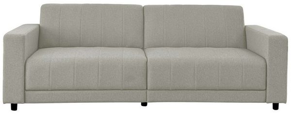 Dorel Home 3-Sitzer Allie II Schlafsofa 225 cm, Bett-Funktion (108/190cm), Rückenlehne 2-teilig, mit Steppung
