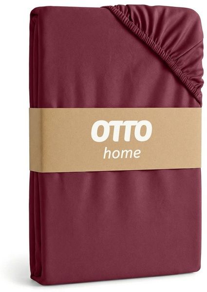 OTTO home Spannbettlaken BLACKBERRY in BASIC und PREMIUM Qualität, 100% Baumwolle, Jersey (160 g/m), Gummizug: rundum, (2 Stück), für hohe Matratzen bis 28 cm, Bettlaken, Spannbetttuch, pflegeleicht