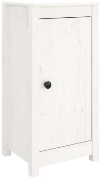 Sideboard Weiß 40 x 35 x 80 cm Massivholz Kiefer [813726]