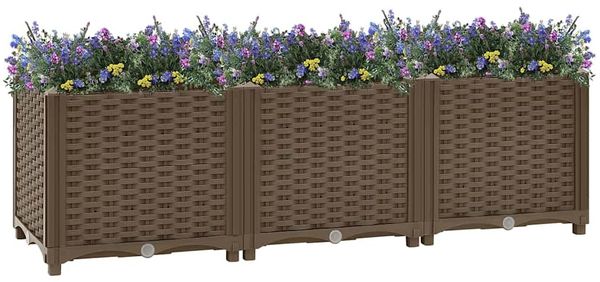vidaXL Hochbeet 120 x 40 x 38 cm Polypropylen 316517