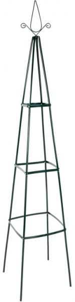 anaterra® Rankhilfe - 2er Set, Freistehend, 195x35x35 cm, Metall, Stabil - Rosenpyramide, Ranksäule, Rankturm, Obelisk, Rankgitter, Spalier für Kletterpflanzen, Rosen, Blumen, Garten