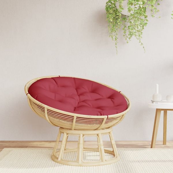 vidaXL Kissen Rund Weinrot Ø 100x11 cm Oxford-Gewebe 361971