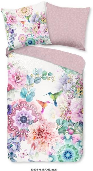 hip Satin Bettwäsche 135x200 Isaye Kolibri magisch Mandala Wende rosa bunt 30805