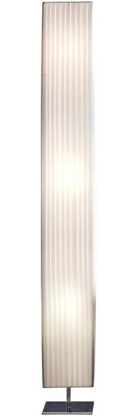 Stehlampe Metall Weiß Chrom Latex