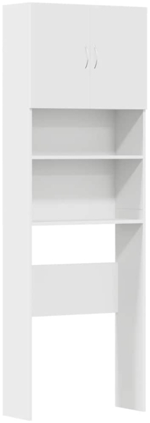 vidaXL Waschmaschinenschrank Weiß 64x24x190 cm Holzwerkstoff 859127