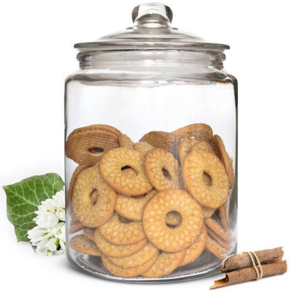 Vorratsglas 6L mit Deckel Vorratsgefäß Glasbehälter Aufbewahrungsglas Bonboniere Keksdose Einmachglas
