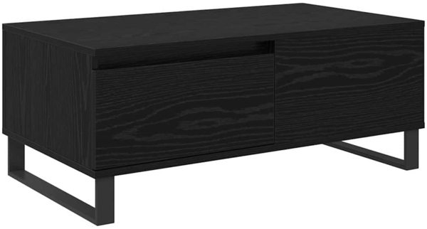 vidaXL Couchtisch Schwarz Eichen-Optik 90 x 50 x 36,5 cm Holzwerkstoff 881680