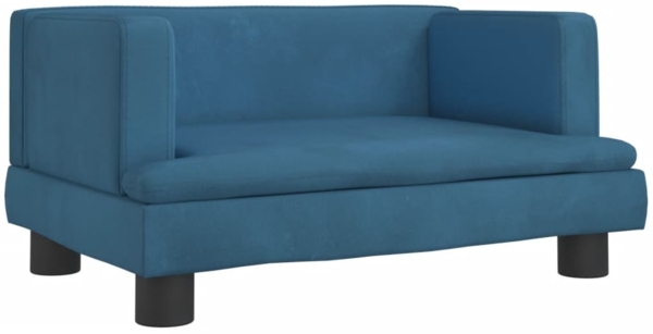 vidaXL Kindersofa Blau 60x40x30 cm Samt 3196317