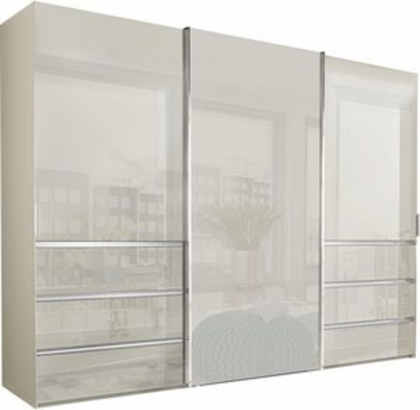 WIEMANN Schwebetürenschrank Malibu, stilvolles Design, Made in Germany mit Glasfront, in verschiedenen Breiten, Schubladen mit Selbsteinzug Bild 6